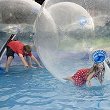 Water balls and crazy golf at Studley Grange, family days out, Swindon, Wiltshire